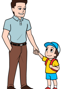 Father and Son drawing tutorial - web story - complete