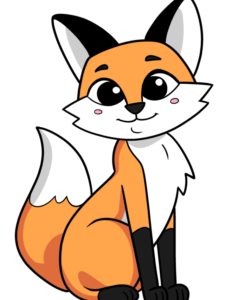 Fox drawing tutorial - web story - complete
