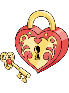 Heart Locket drawing tutorial - web story - complete