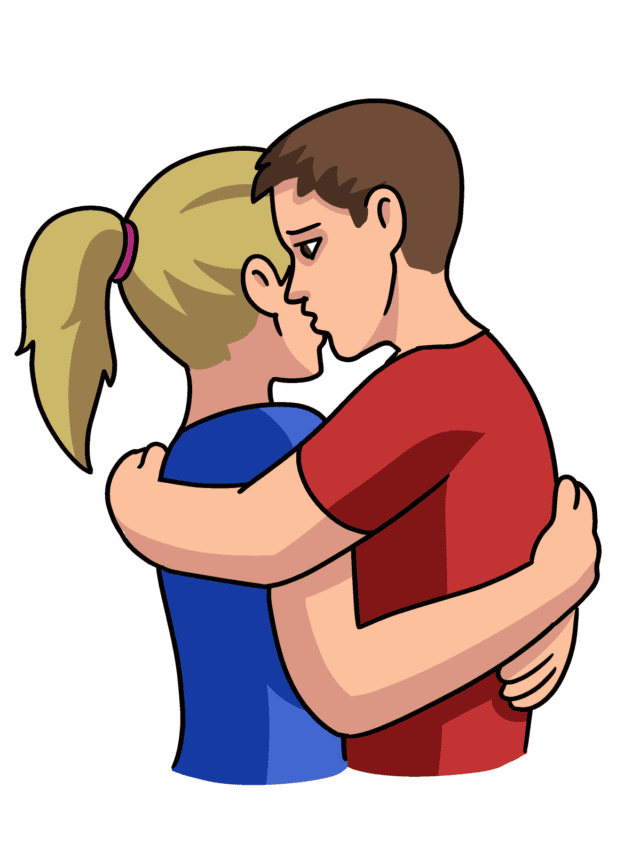 Hug drawing tutorial - web story - complete