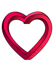 Impossible Heart drawing tutorial - web story - complete