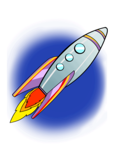 Rocket Ship drawing tutorial - web story - complete