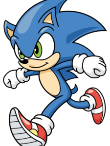 Sonic the Hedgehog Running drawing tutorial - web story - complete