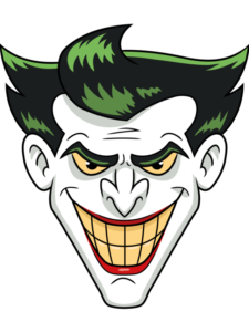 Joker's Face drawing tutorial - web story - complete
