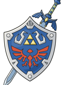 The Master Sword and Hylian Shield from the Legend of Zelda - web story - complete