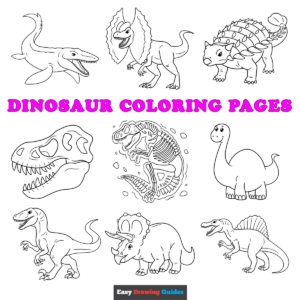 Dinosaur Coloring Pages Featured Image