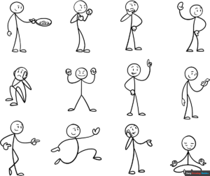 12 easy stick figures featured image