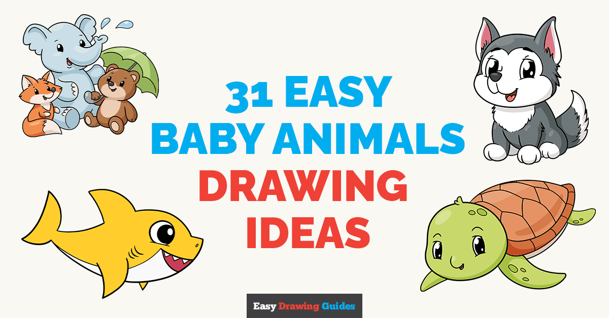 Cute Simple Baby Animal Drawings