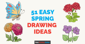51 Easy Spring Drawing Ideas for Kids Featured Image