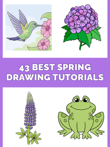 43 Best Spring Drawing Tutorials Pinterest Image