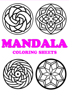 Free printable mandala coloring pages - pinterest image
