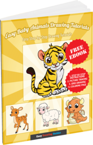 Easy Baby Animals Drawing Tutorials - 3D eBook cover