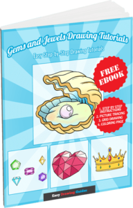 Easy Gems and Jewels Drawing Tutorials - 3D eBook cover