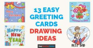 13 Easy Greeting Cards Drawing Ideas for Kids Featured Image