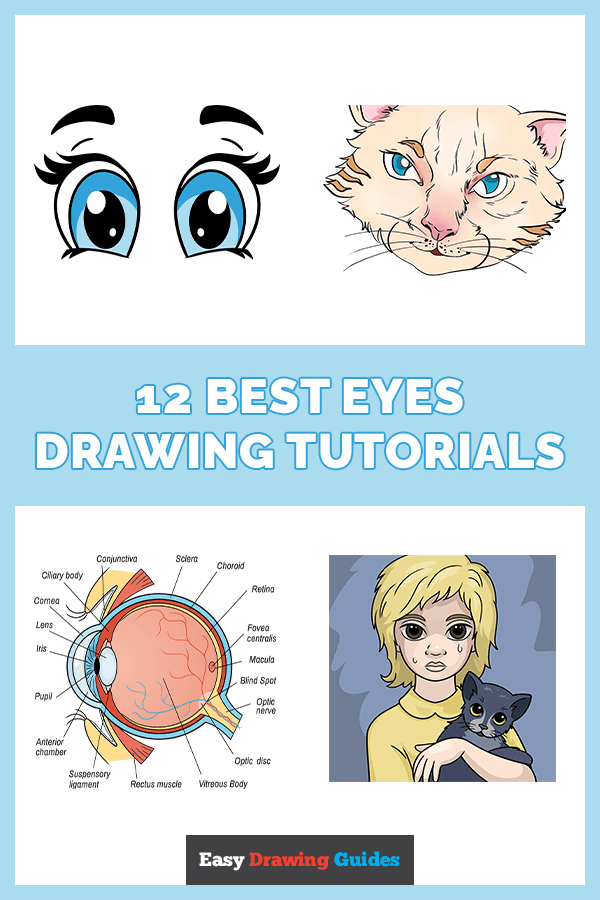 13 Best eyes Drawing Tutorials Pinterest Image