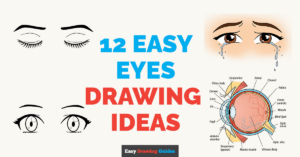 12 Easy Eyes Drawing Ideas for Kids Featured Image