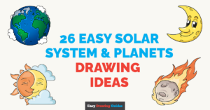 26 Easy Solar System and Planets Drawing Ideas for Kids Featured Image