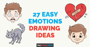 27 Easy Emotions Drawing Tutorials for Kids Featured Image