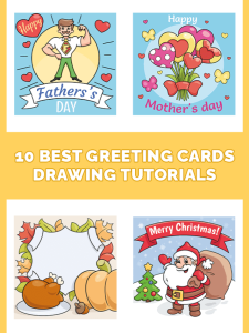 10 Best Greeting Cards Drawing Tutorials Pinterest Image