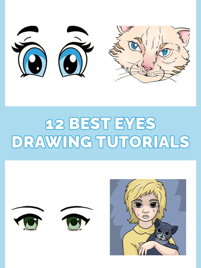 12 Best eyes Drawing Tutorials Pinterest Image
