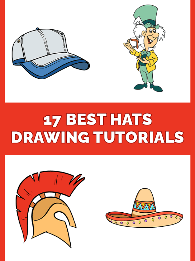 17 Best Hats Drawing Tutorials Pinterest Image