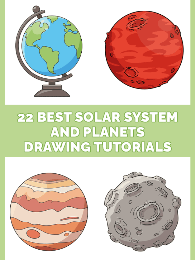 11 Best Solar System and Planets Drawing Tutorials Pinterest Image