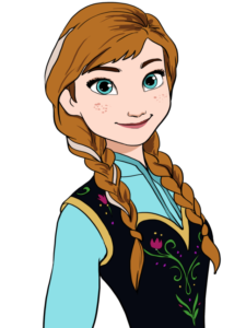 Anna from Frozen drawing tutorial - web story - complete