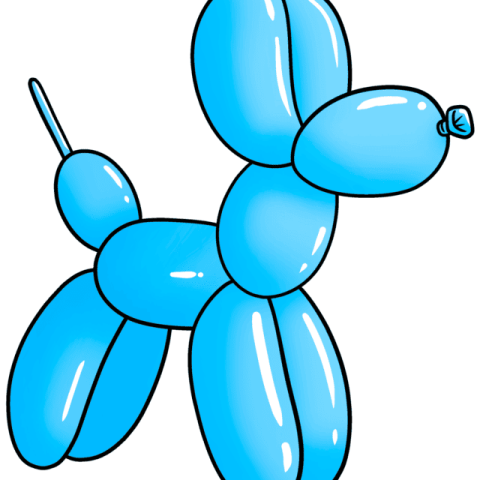 Balloon Dog drawing tutorial - web story - complete