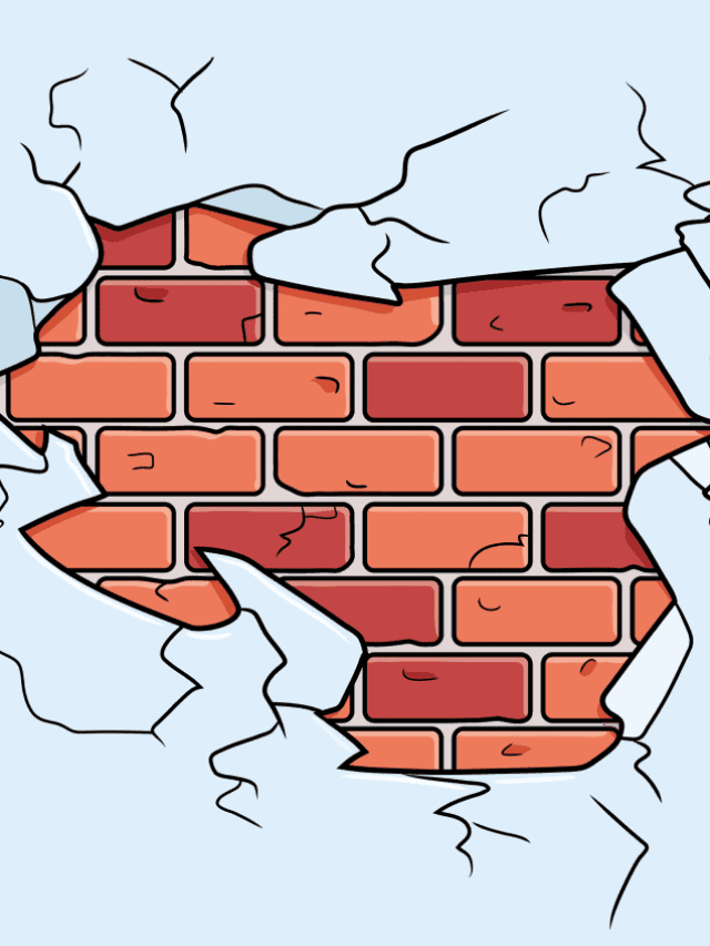 Brick Wall drawing tutorial - web story - complete
