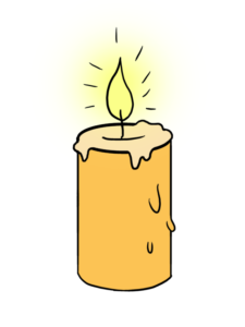 Candle drawing tutorial - web story - complete