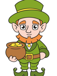 Cartoon Leprechaun drawing tutorial - web story - complete