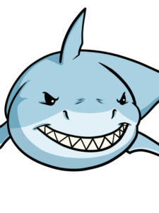 Cartoon Shark drawing tutorial - web story - complete