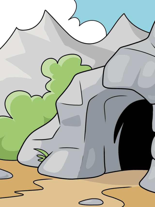Cave drawing tutorial - web story - complete
