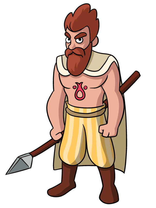 Celtic Warrior drawing tutorial - web story - complete