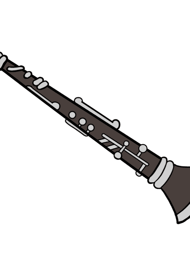 Clarinet drawing tutorial - web story - complete
