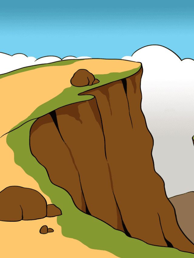 Cliff drawing tutorial - web story - complete