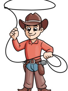 Cowboy drawing tutorial - web story - complete