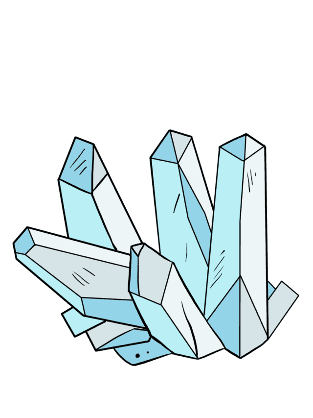 Crystal drawing tutorial - web story - complete