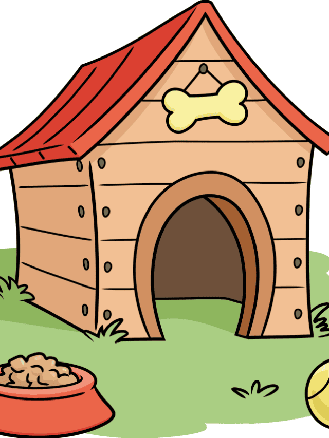 Dog House drawing tutorial - web story - complete