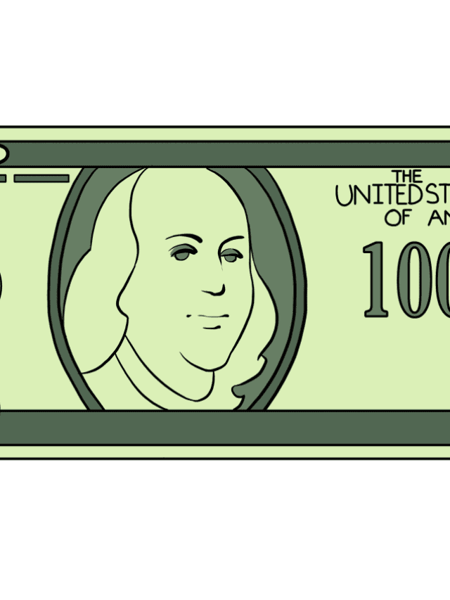 Dollar Bill drawing tutorial - web story - complete