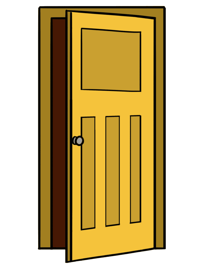 Door drawing tutorial - web story - complete