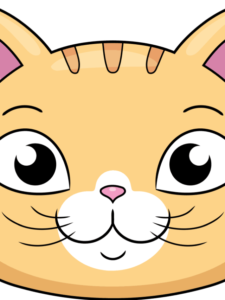 Easy Cat Face drawing tutorial - web story - complete