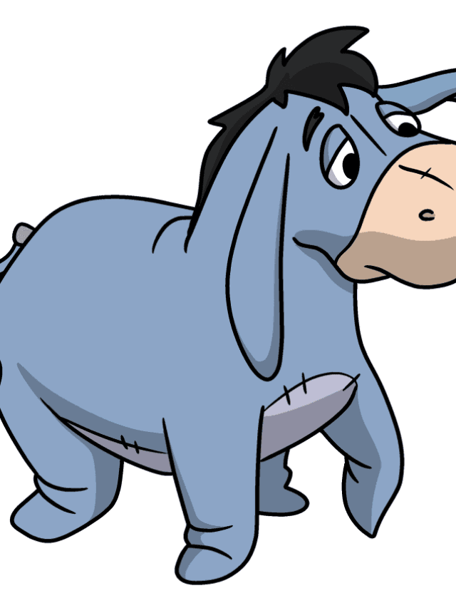 Eeyore drawing tutorial - web story - complete