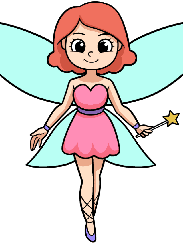 Fairy drawing tutorial - web story - complete