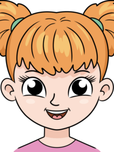Girl Face drawing tutorial - web story - complete