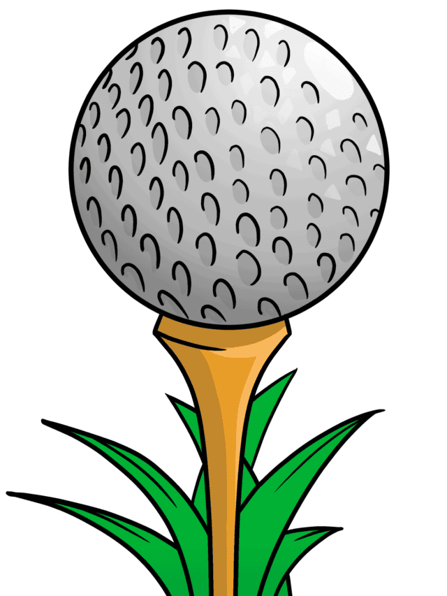 Golf Ball drawing tutorial - web story - complete