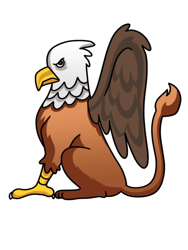Griffin drawing tutorial - web story - complete