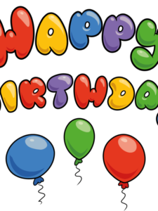 Happy Birthday in Bubble Letters drawing tutorial - web story - complete