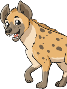 Hyena drawing tutorial - web story - complete
