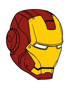 Iron Man's Mask drawing tutorial - web story - complete